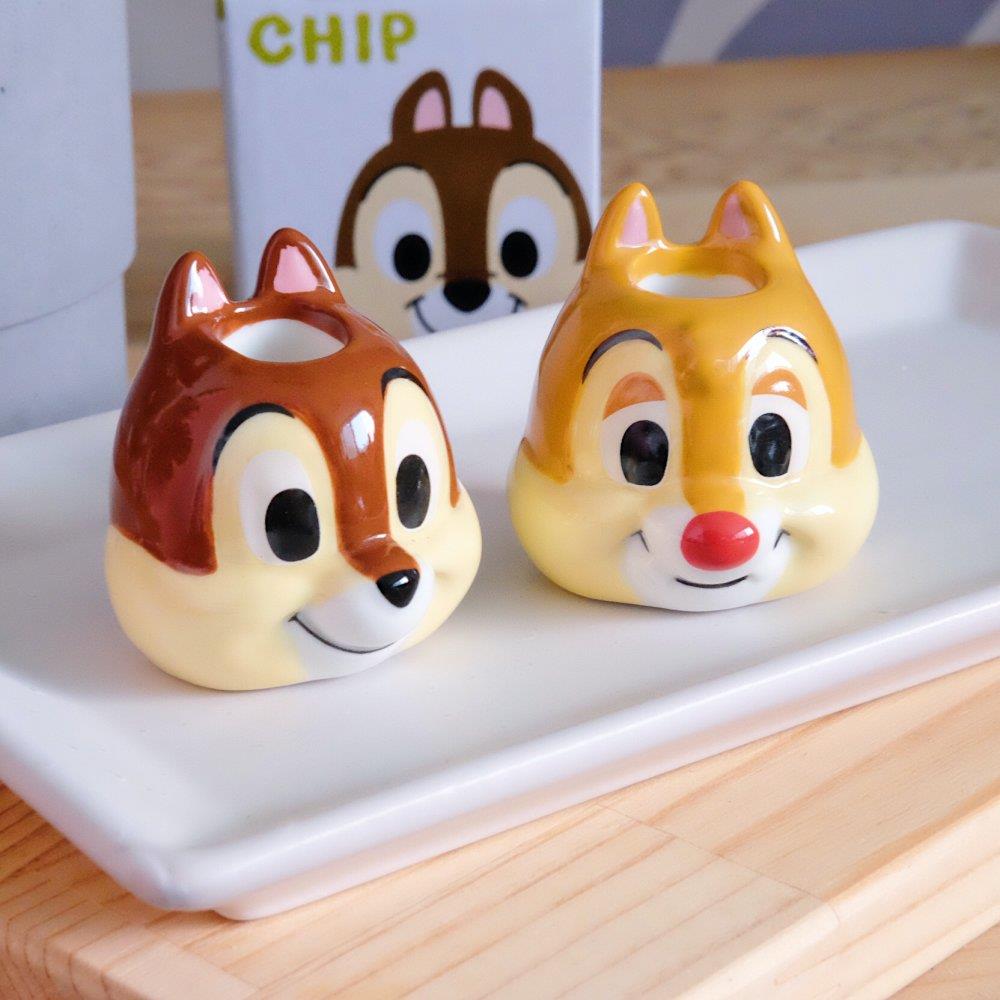 《迪士尼Disney》🇯🇵日本商品 奇奇蒂蒂陶瓷牙刷架 Chip 'n' Dale 花栗鼠雙胞胎
