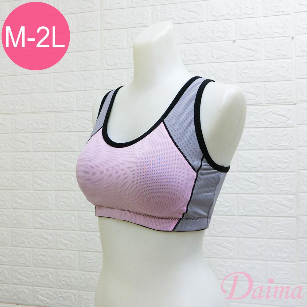 運動內衣 (M-XXL)台灣製防震3D高強度運動內衣-粉色