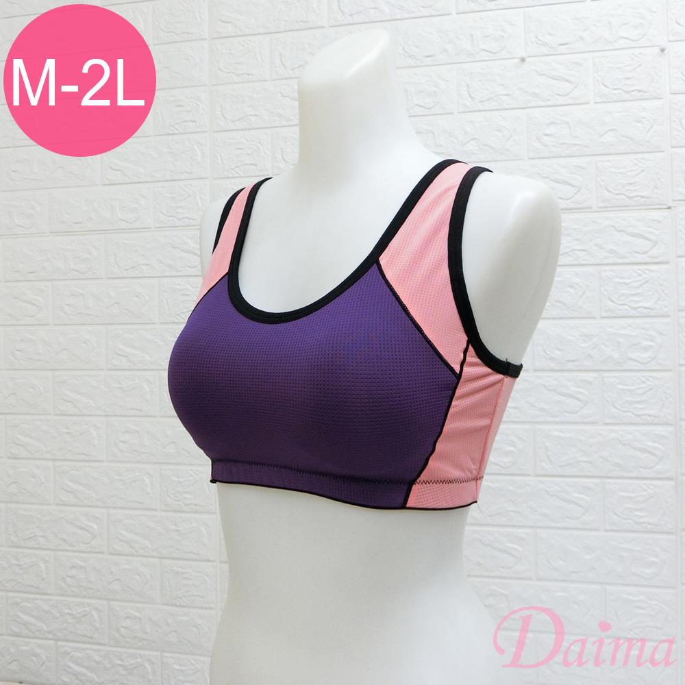 運動內衣(M-XXL)台灣製防震3D高強度運動內衣_紫色