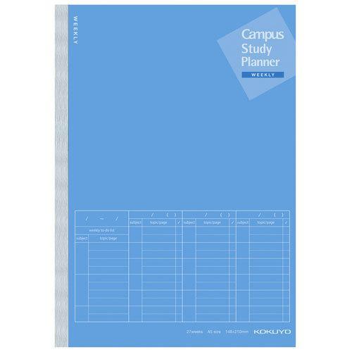KOKUYO 計畫罫筆記本A5週間時間軸-藍