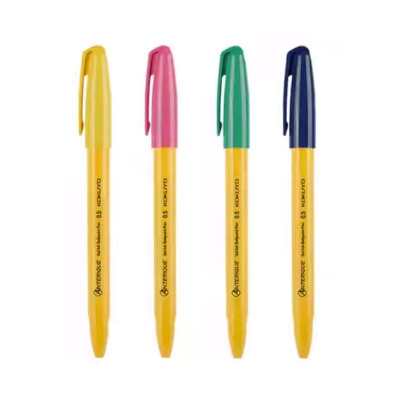 KOKUYO ANTERIQUE聯名中性筆0.5mm黑墨-全黃/黃藍/黃粉/黃綠