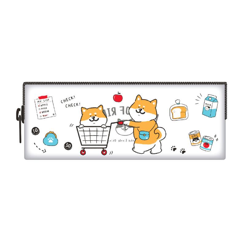 (第2件0元)柴犬透明長型筆袋H-購物(※下單請選購2件)