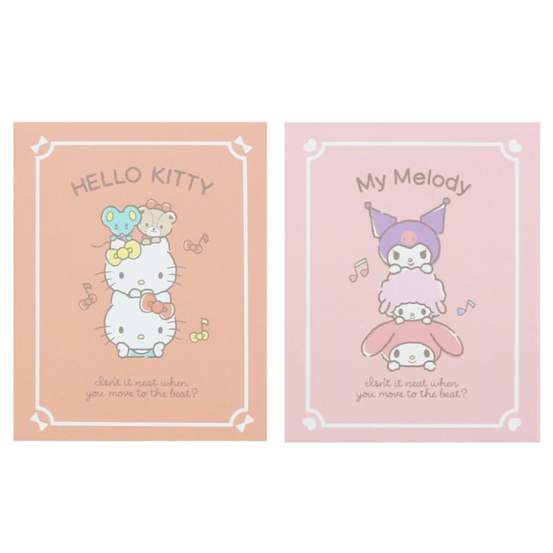 三麗鷗 四折便條紙-Hello Kitty/美樂蒂&酷洛米