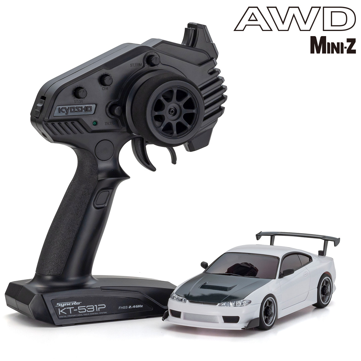 SJHOBBY｜32647W NISSAN SILVIA S15 equipped with GT Wing White
