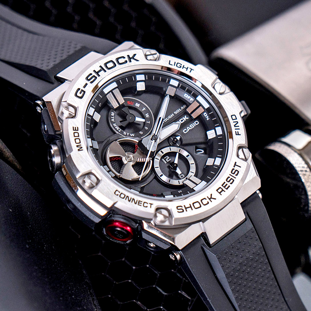 順次値下げ】G-SHOCK G-STEEL GST-B100 カーボンベゼル-