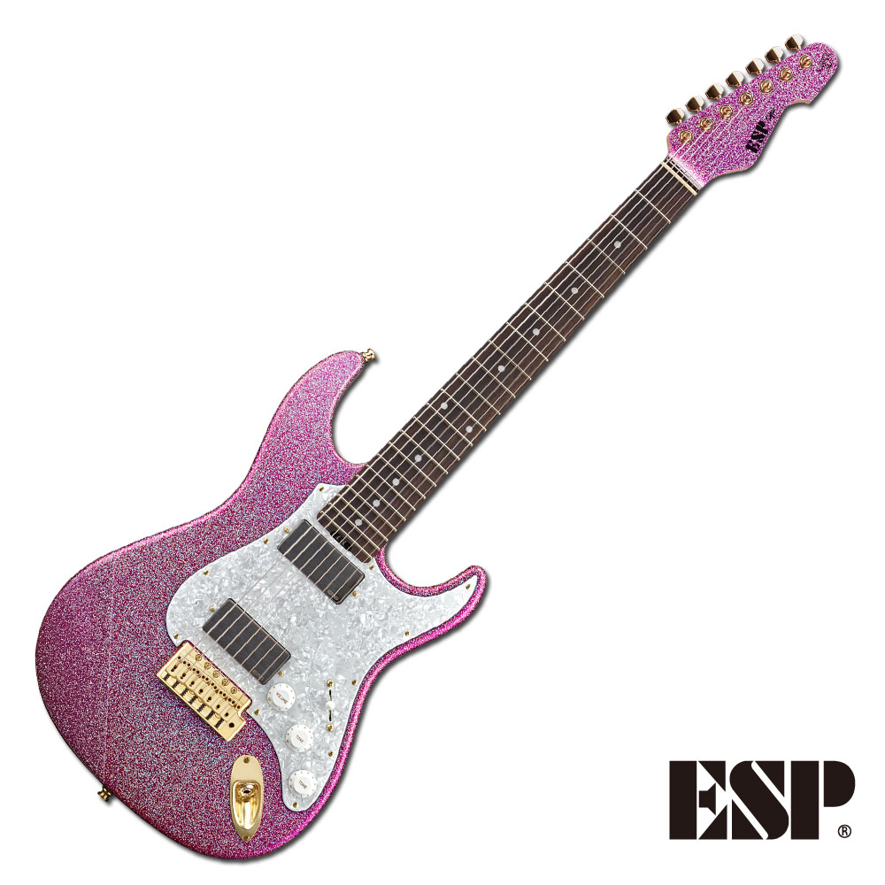ESP Sig 大村孝佳SNAPPER-7 Ohmura Custom -Twinkle Pink- 限定款簽名 