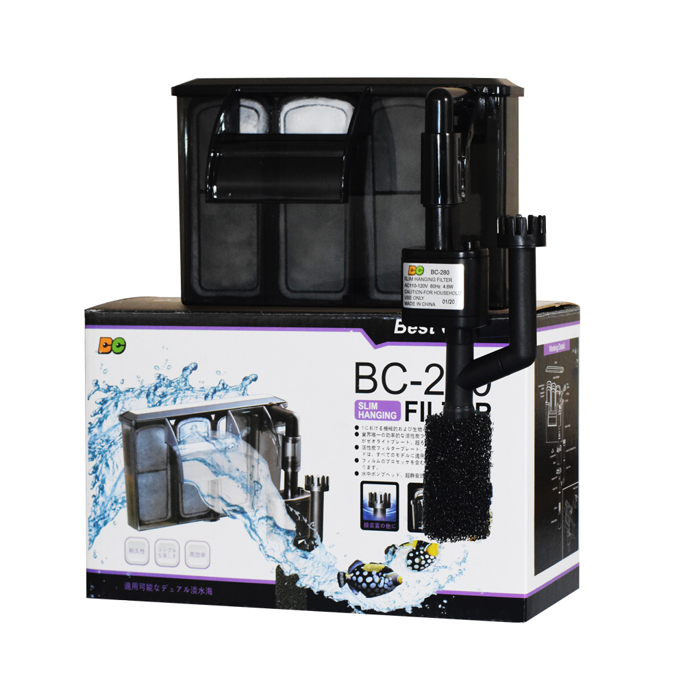 BC 】- 280薄型外掛過濾器(附油膜器) | 熱銷推薦| 藍色星球水族寵物