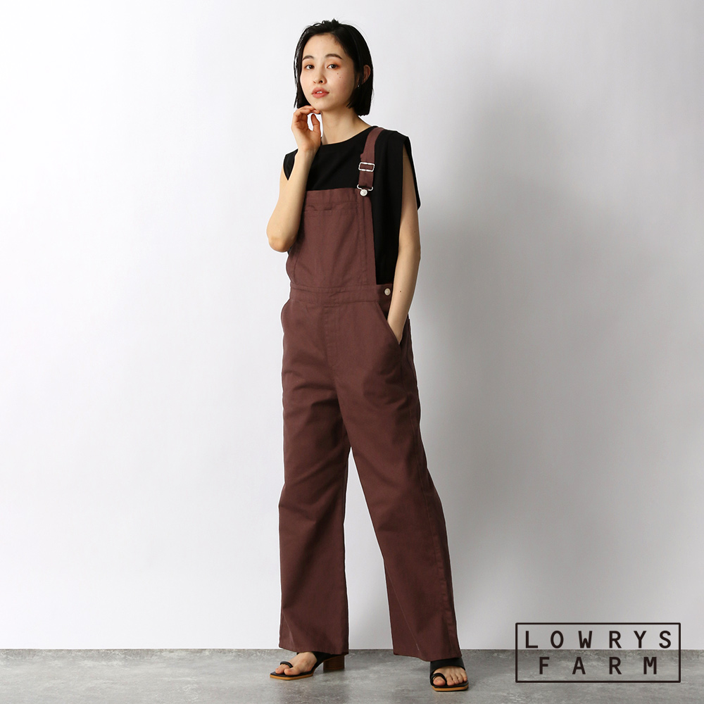 lowrys farm棉質胸前口袋吊帶長褲 三色 dot st tw