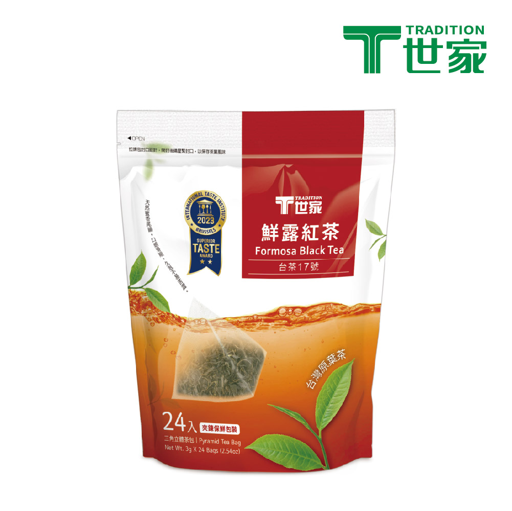 期間限定キャンペーン T世家】iTi食品米其林二星獎鮮露紅茶超大三角立體茶包3g*24包/袋 茶