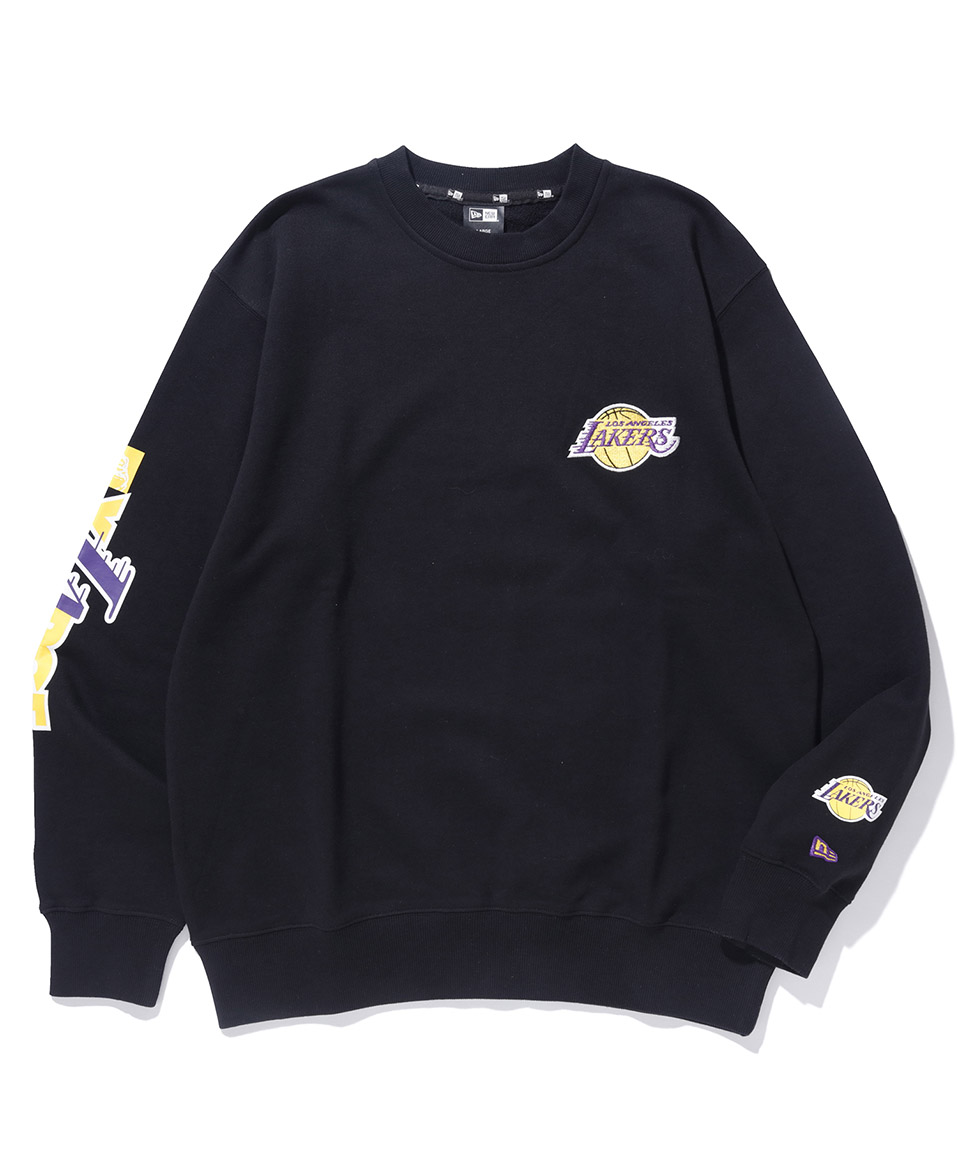 Lakers Standard Logo Crewneck Sweat-Black | 熱銷推薦| XLARGE / x-girl