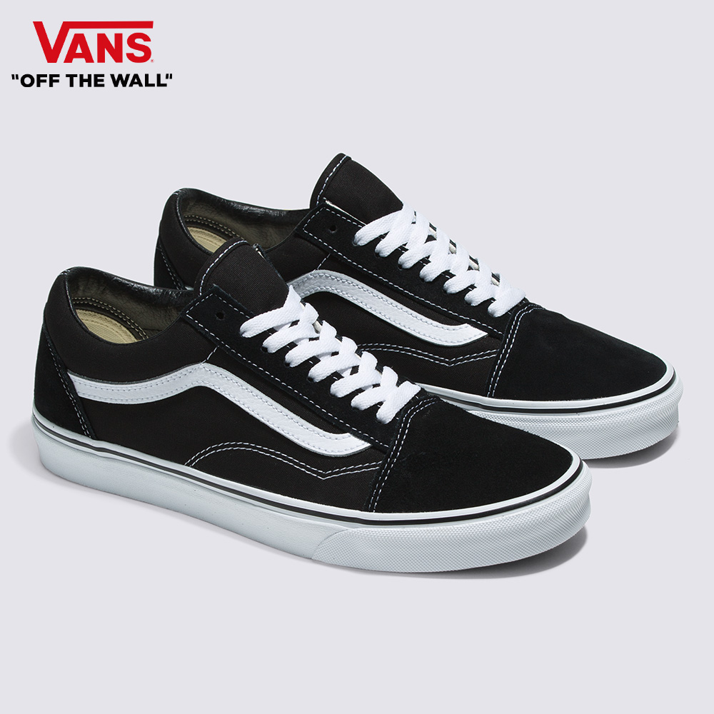 Vans Old Skool 男女款黑白色滑板鞋