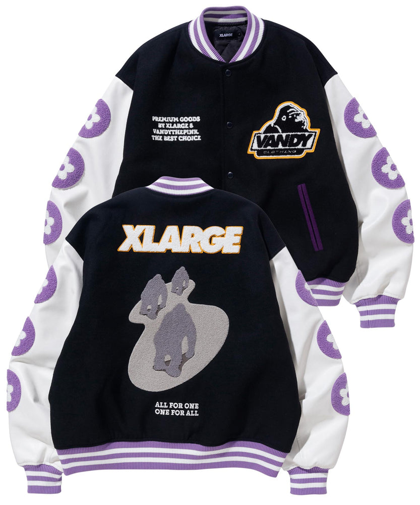 19600円店舗割引 期間限定価格販売 XLARGE×VANDY THE PINK VARSITY