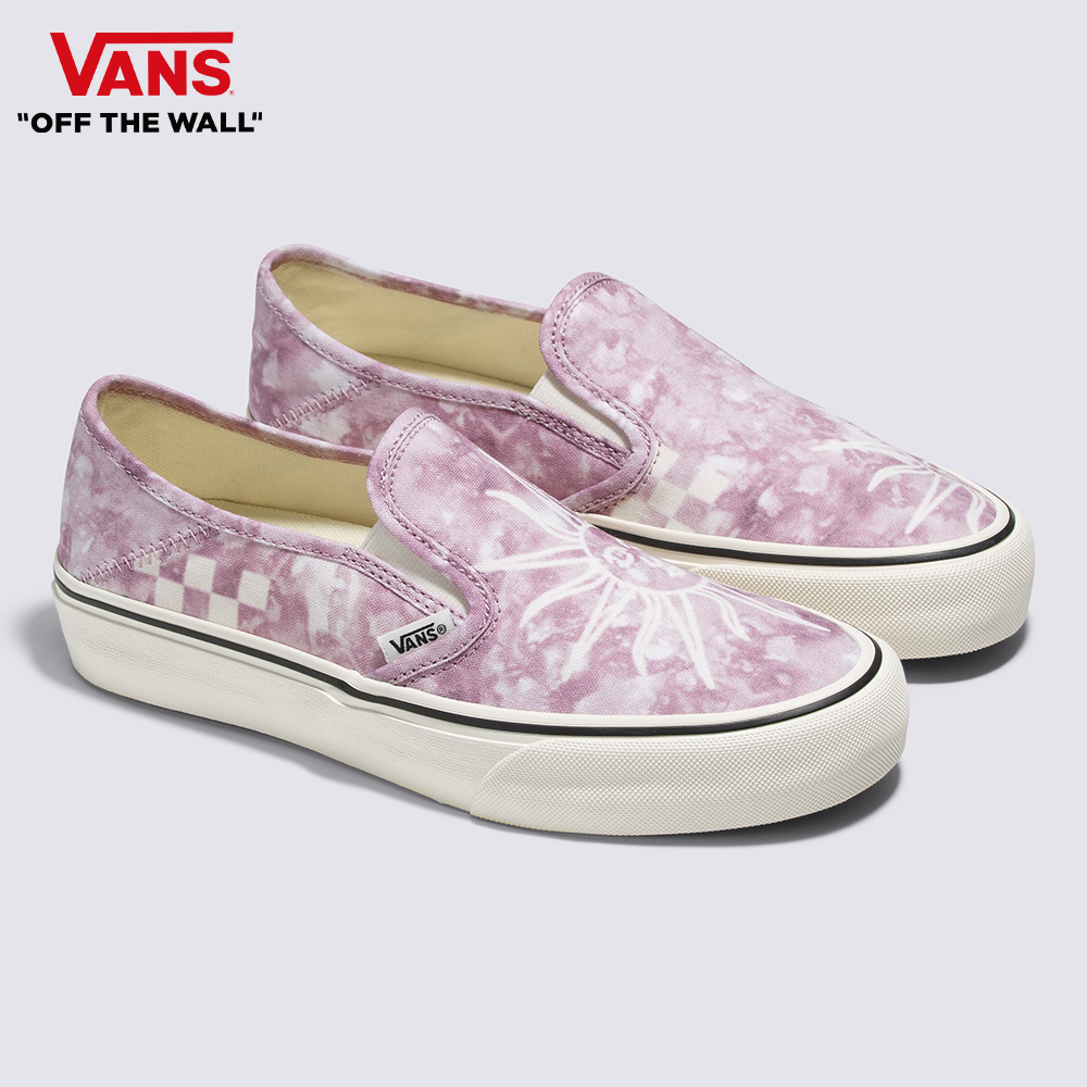 Vans Slip-On VR3 SF 男女款紫色扎染印花滑板鞋
