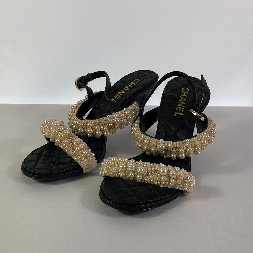 Chanel pearl clearance sandals 2018