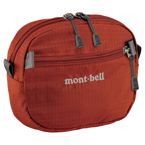 日本【mont-bell】BELT POUCH ( 橘紅) 機能小包戶外露營腰包隨身包 