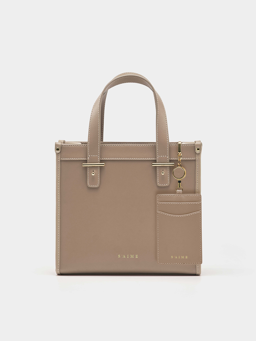 □S'AIME□撞色皮革保齡球包(附鏡)ボウリングバッグ(鏡付)/送込