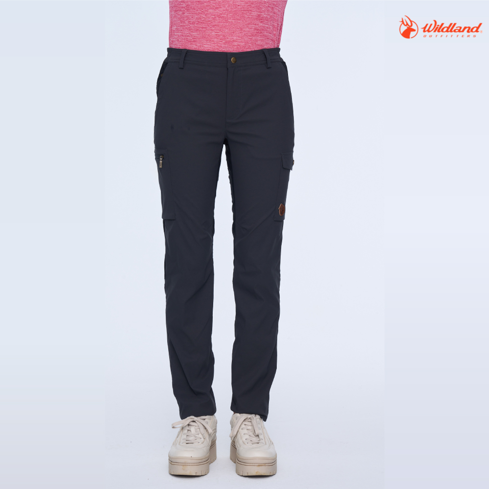 WildLand 荒野女彈性拼接合身長褲0B01319 / 149暮光灰