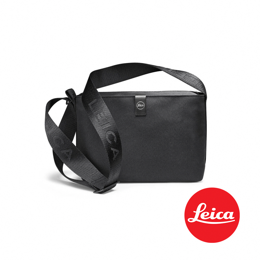 Leica】徠卡中號環保人造皮革斜侉包經典黑LEICA-19675 公司貨 Leica】徠卡中號環保人造皮革斜侉包經典黑LEICA-19675 公司貨