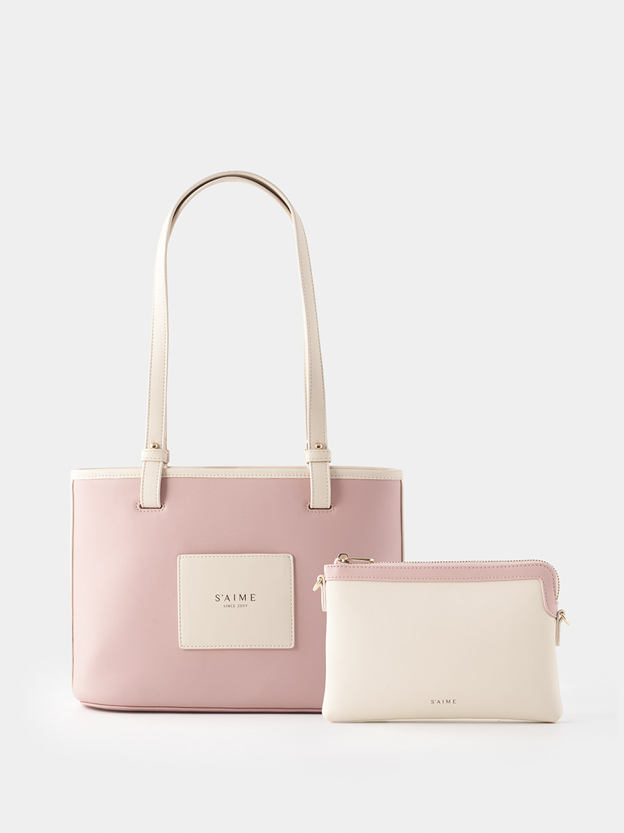 □S'AIME□2WAY錬條子母托特包 2WAYチェーントートバッグ/送料