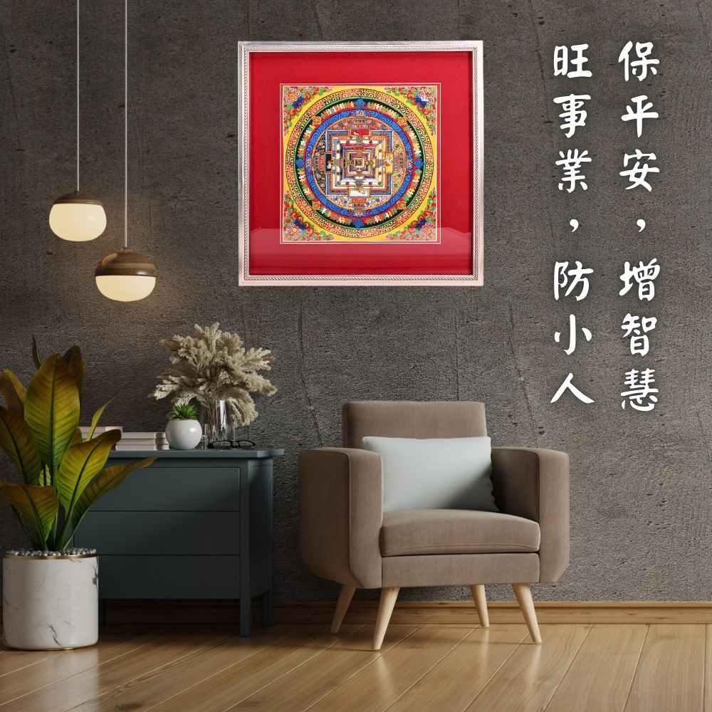 唐卡畫-吉祥壇城六字真言
