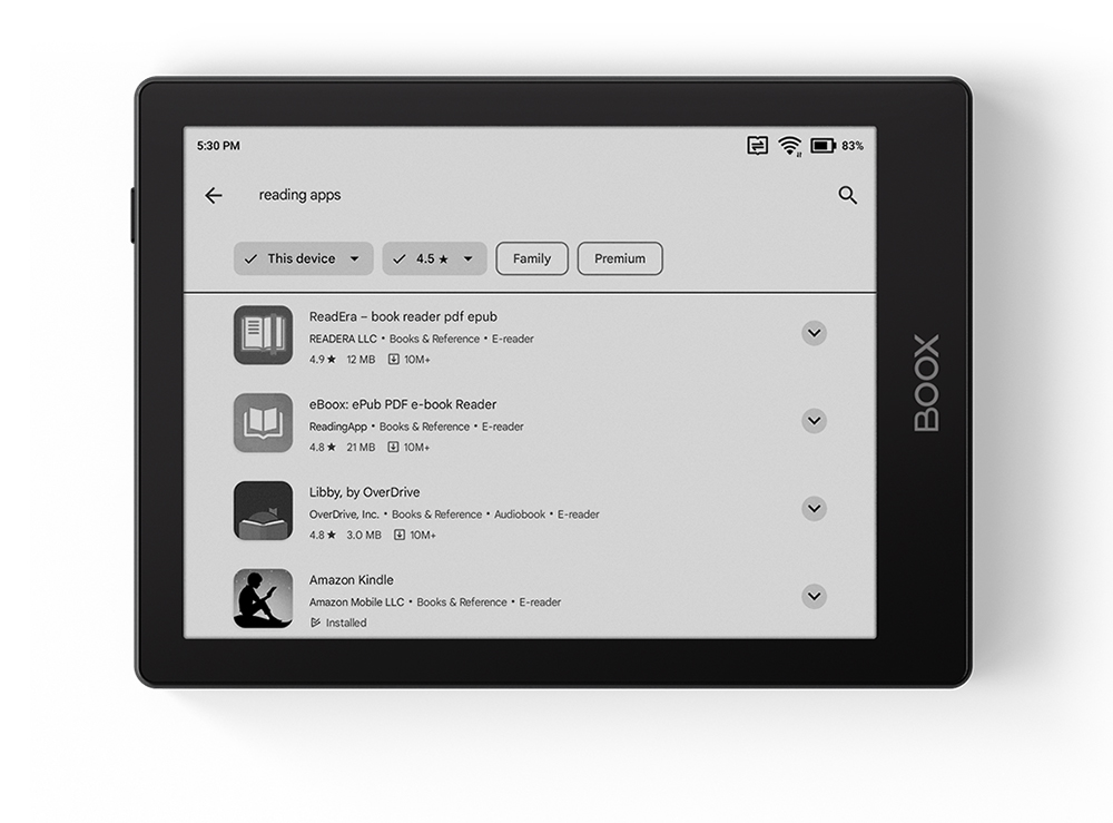 BOOX 文石 Go 6 吋電子閱讀器 - 黑色 - PChome 24h購物