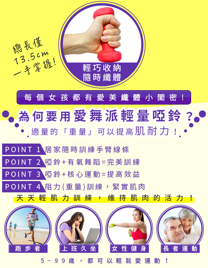 愛上愛舞派有氧啞鈴的五個理由,熱情紅色,一手掌握,每個女孩都要有一對