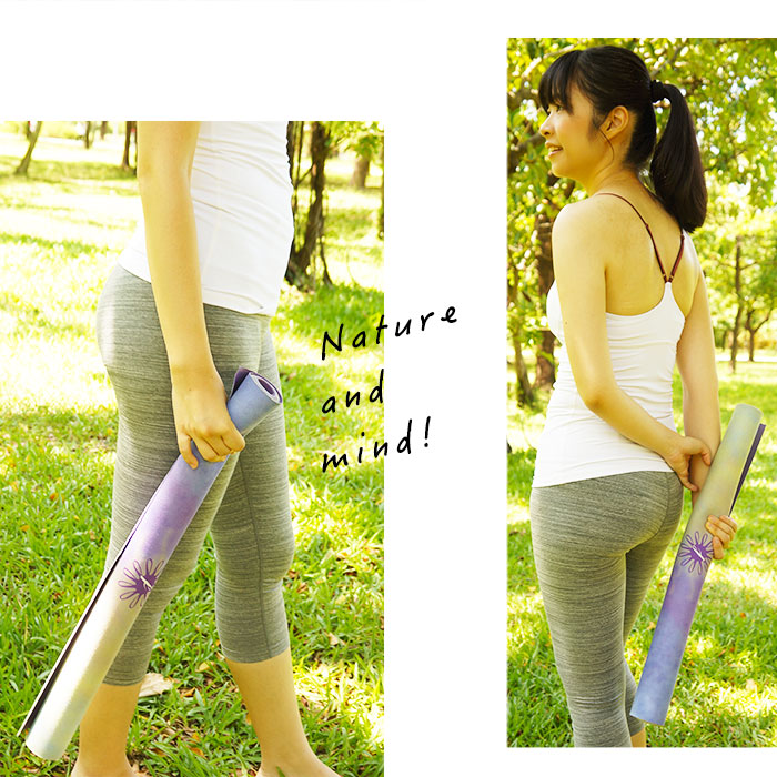 迷幻森林旅行瑜珈鋪巾墊，Nature and mind!!-yoga mat／yoga towel