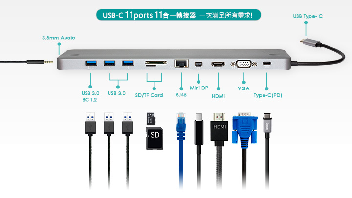Opro9-USB-C-11Ports