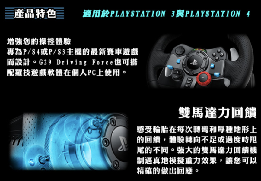 送鼠贏牛賀新年 羅技g29 賽車方向盤組 羅技logi 網路旗艦店