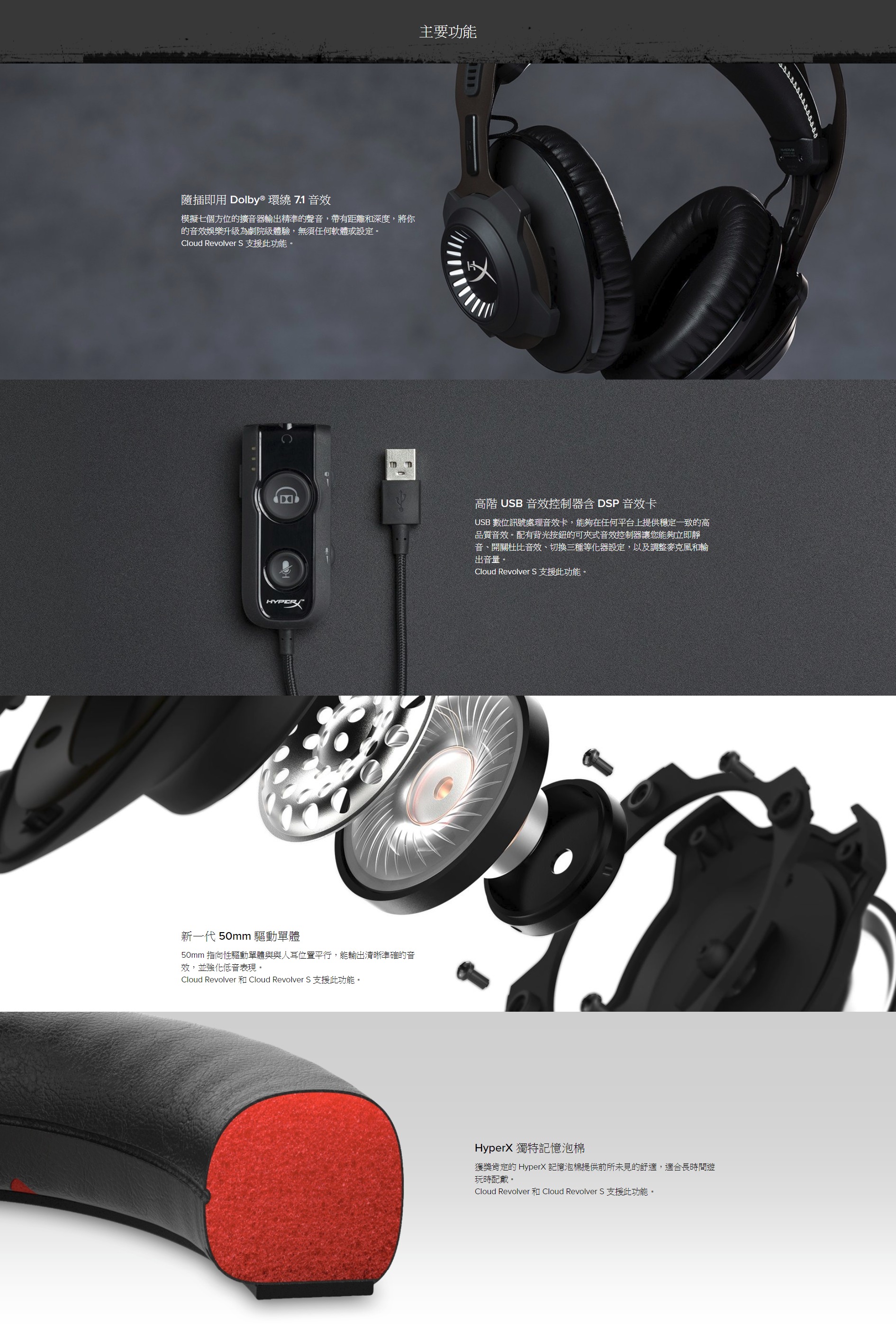 Hyperx Cloud Revolver S 杜比7 1 虛擬環繞音效 軟體世界 Yahoo奇摩超級商城