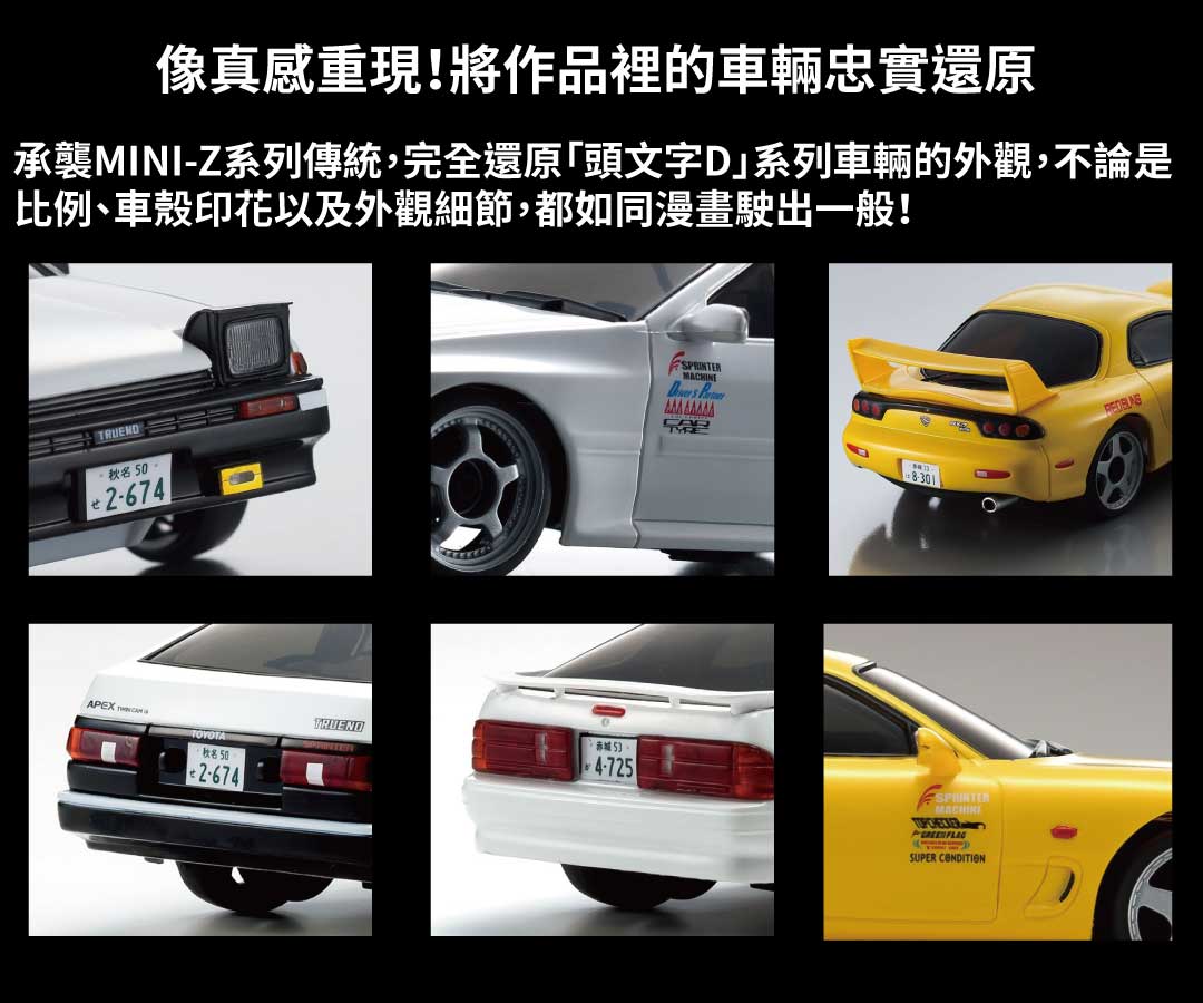 港都RC Kyosho FIRST MINI-Z系列-頭文字D 高橋涼介MAZDA RX-7