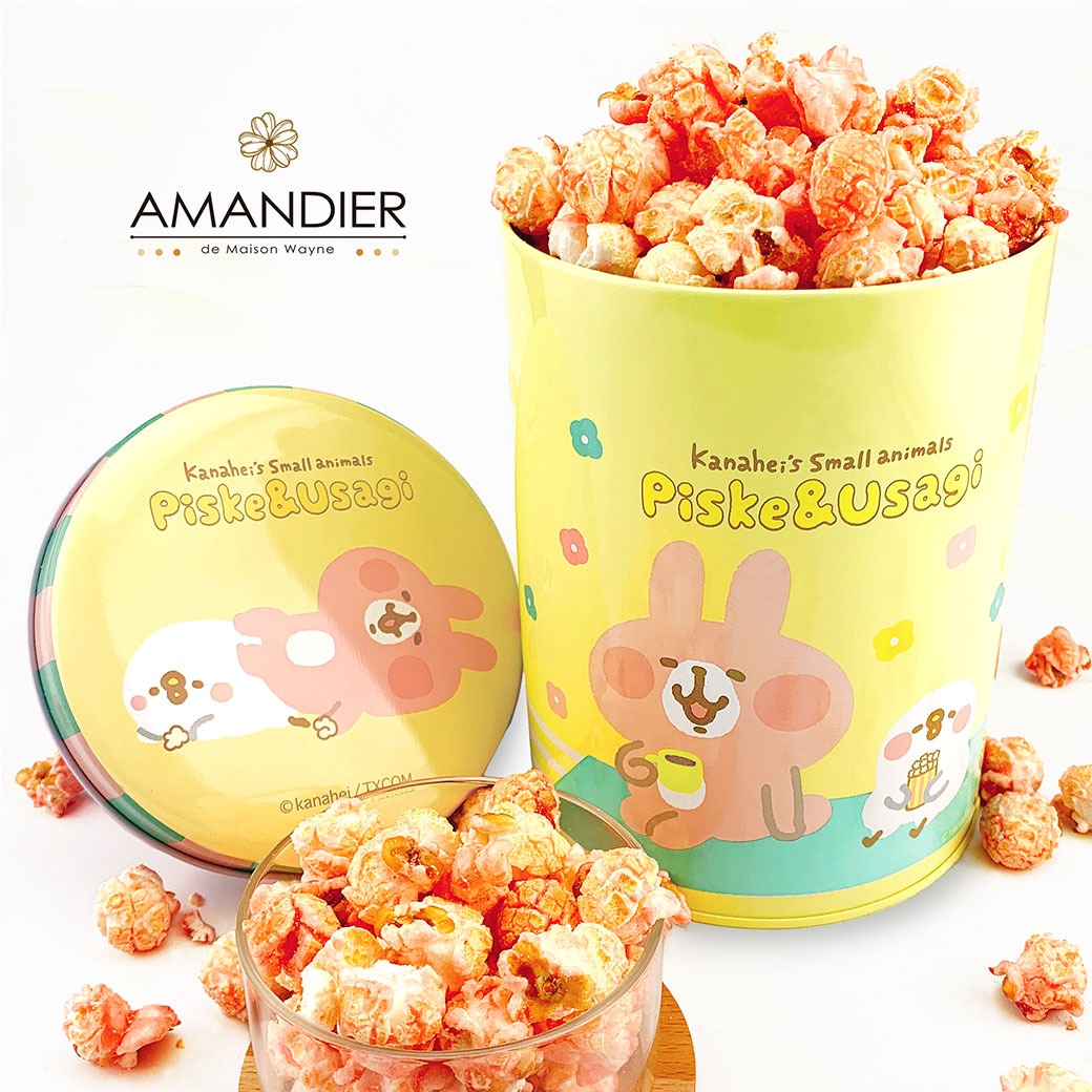卡哇伊 卡娜赫拉的小動物爆米花 草莓口味 Amandier雅蒙蒂文創烘焙禮品