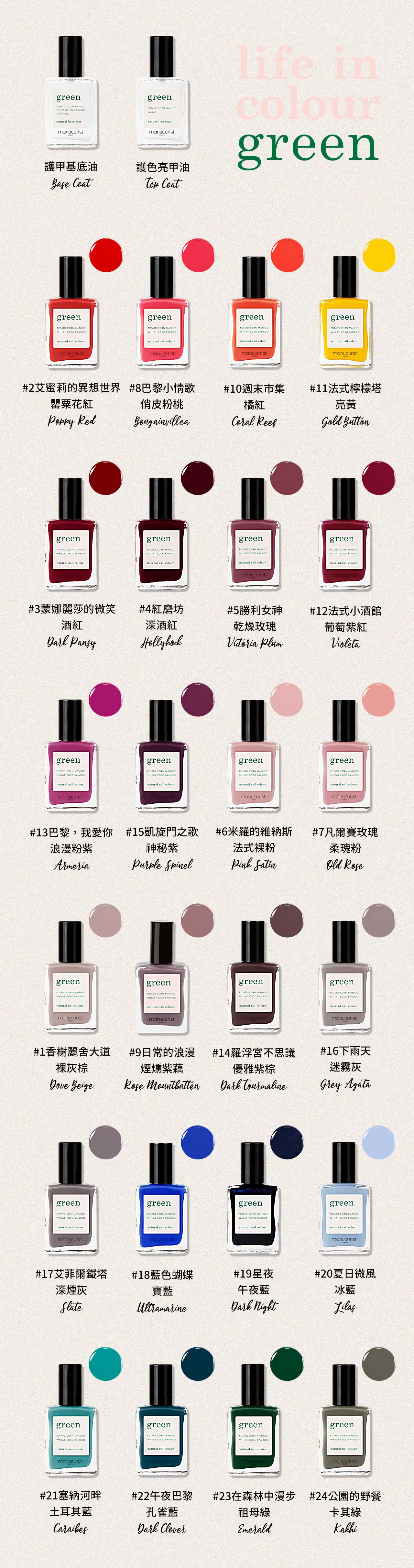 Manucurist 巴黎美甲師 9 日常的浪漫 煙燻紫藕 Rose Mountbatten Ph Shop天然系專家