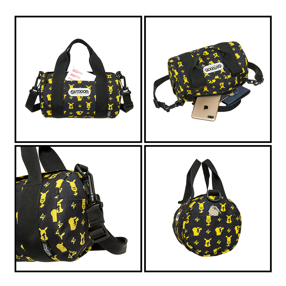 アウトドア】ポケモン共同ブランドトレンディブラックピカチュウドラム