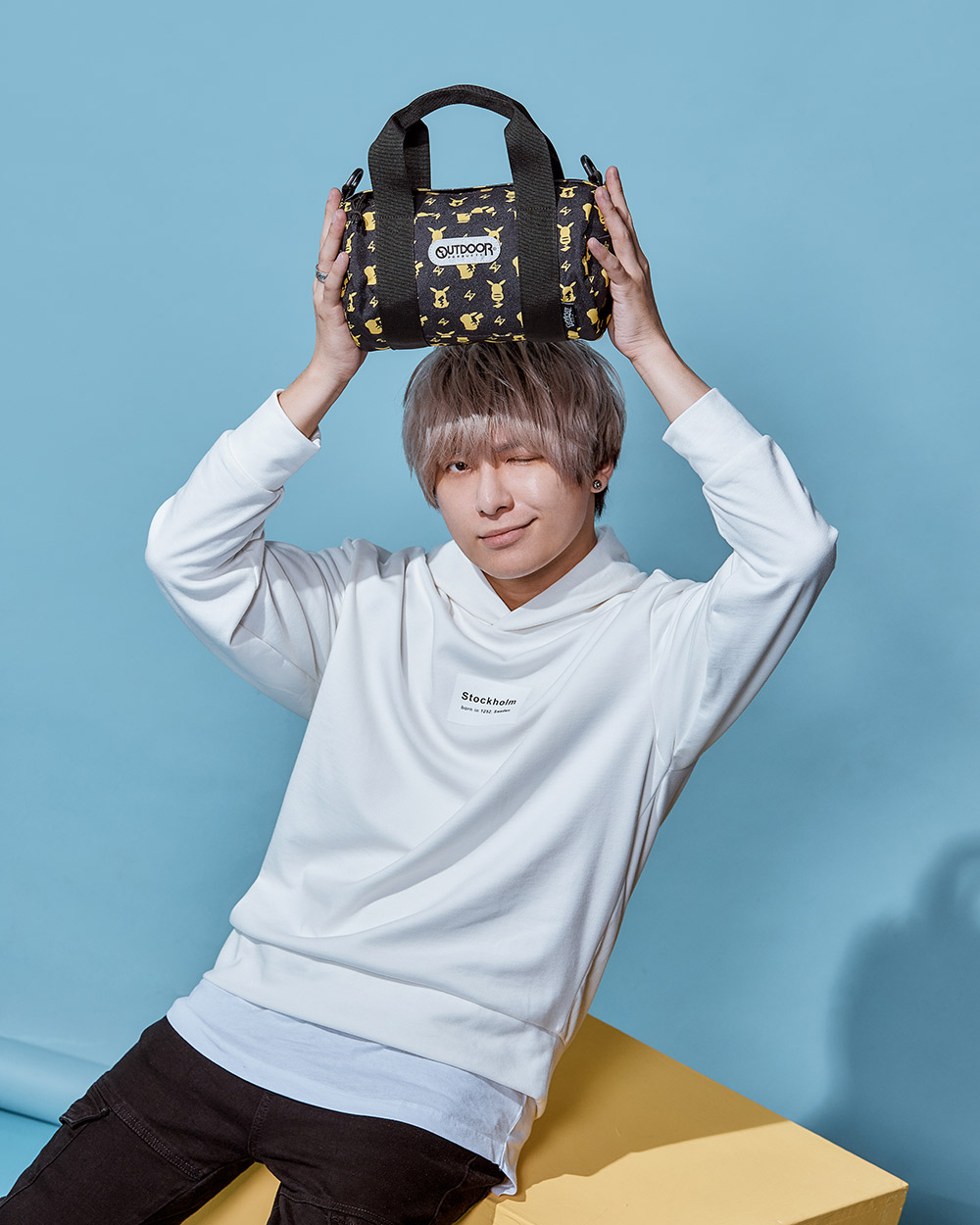 アウトドア】ポケモン共同ブランドトレンディブラックピカチュウドラム