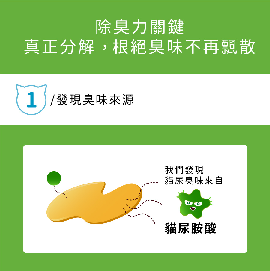 <p style="font-weight: 400"><b>居家清潔系列</b></p> <p style="font-weight: 400"><b>臭味滾 除臭抑菌噴霧</b></p> <p style="font-weight: 400"><b>添加柿子萃取物,除臭裡升級</b></p> <p style="font-weight: 400"></p> <p style="font-weight: 400">主要成份:純水、界面活性劑、抑菌劑。</p> <p style="font-weight: 400"></p> <p style="font-weight: 400">特色功效</p> <p style="font-weight: 400"><b>★無香精</b><b> </b><b>不傷貓孩嗅覺</b></p> <p style="font-weight: 400">⚠香精、漂白水餘味過於刺激毛孩嗅覺</p> <p style="font-weight: 400"><b>無色無味,使用分解除臭</b><b> </b><b>非香味覆蓋</b></p> <p style="font-weight: 400"></p> <p style="font-weight: 400"><b>★</b><b>30</b><b>秒快速消除臭味</b></p> <p style="font-weight: 400">即刻救援!輕鬆生理</p> <p style="font-weight: 400"><b>30秒快速分解異味尿味</b></p> <p style="font-weight: 400"></p> <p style="font-weight: 400"><b>★除臭</b><b>抑菌防黴一次搞定</b></p> <p style="font-weight: 400">SGS檢驗證明抑菌防黴</p> <p style="font-weight: 400"><b>保護毛孩與家人</b></p> <p style="font-weight: 400"></p> <p style="font-weight: 400"><b>★大範圍</b><b>噴頭</b></p> <p style="font-weight: 400">水霧細緻大範圍噴頭</p> <p style="font-weight: 400"><b>迅速滲透臭源</b></p> <p style="font-weight: 400"></p> <p style="font-weight: 400">用途廣泛</p> <p style="font-weight: 400">尿墊、貓砂盆、衣物、沙發、地板、外出籠、床墊、寵物床</p> <p style="font-weight: 400"></p> <p style="font-weight: 400">使用方式</p> <p style="font-weight: 400">直接噴往臭味來源(尿味、異味)</p> <p style="font-weight: 400">等待30秒讓其自然風乾即可</p> <p style="font-weight: 400">依臭味範圍與程度增加按壓次數</p> <p style="font-weight: 400"> ⚠不含香精,對空氣噴無效</p> <p style="font-weight: 400"></p> <p style="font-weight: 400">注意事項:請勿與其他洗潔產品混用,以免影響產品使用效果。</p>