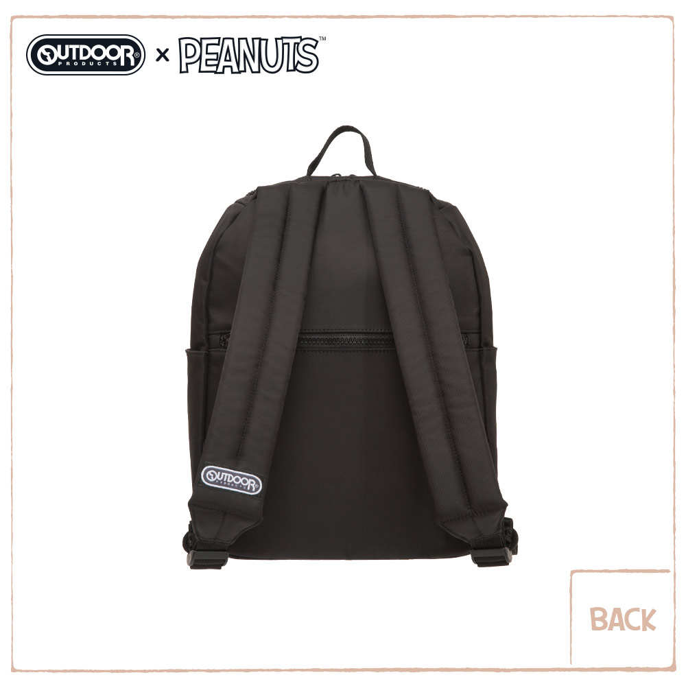 【OUTDOOR】SNOOPY聯名款Lady系列後背包-大-黑色 ODP20C01BK