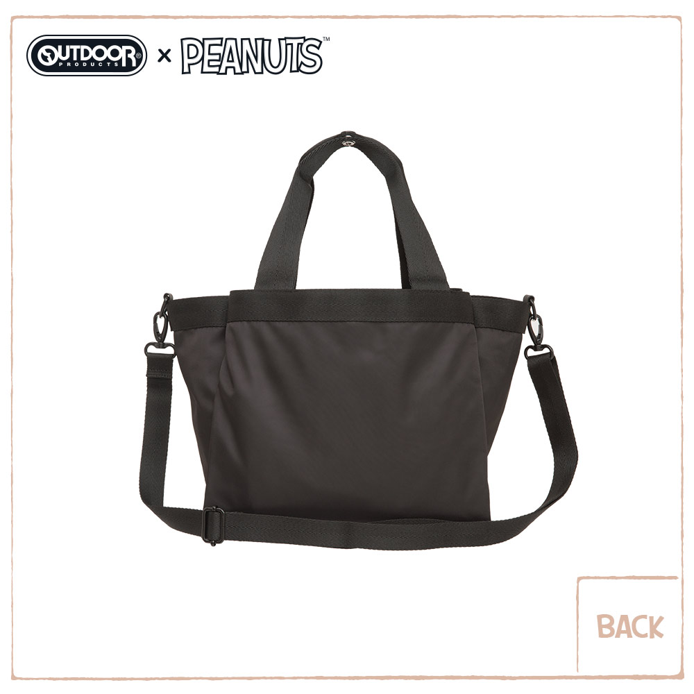 【OUTDOOR】SNOOPY聯名款Lady系列2WAY手提側背包-黑色 ODP20C03BK