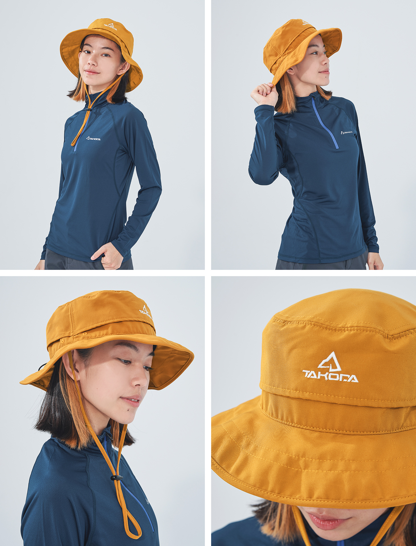 TAKODA 可收納漁夫帽 駝色