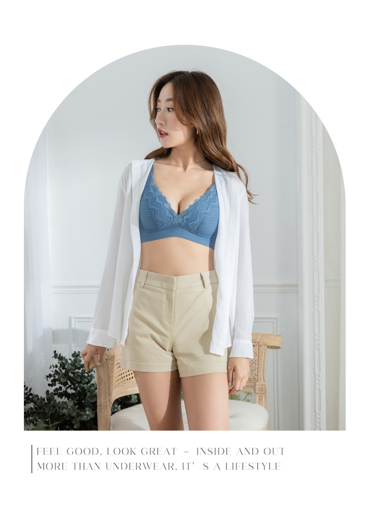 明星商品一: 【凍齡美麗】無鋼圈輕盈無痕舒適蕾絲內衣