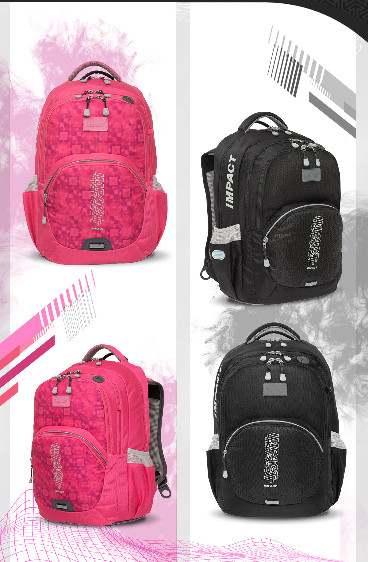 怡寶成長型護脊書包-大-黑色 IM00385BK 怡寶成長型護脊書包-大-黑色 IM00385BK