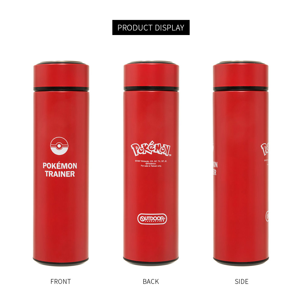 OUTDOOR] Pokemon Co-branded-Baby Ball Thermos Cup-Red ODGO20E02RD