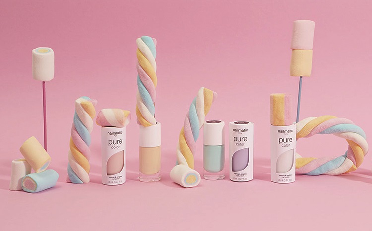 ネイルマティックソリッドバイオベースのクラシックマニキュア-KYLIE-カラフルなパウダー - マニキュア・ネイル - レジン ピンク