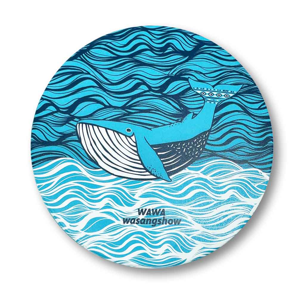 鯨魚浪潮陶瓷杯墊