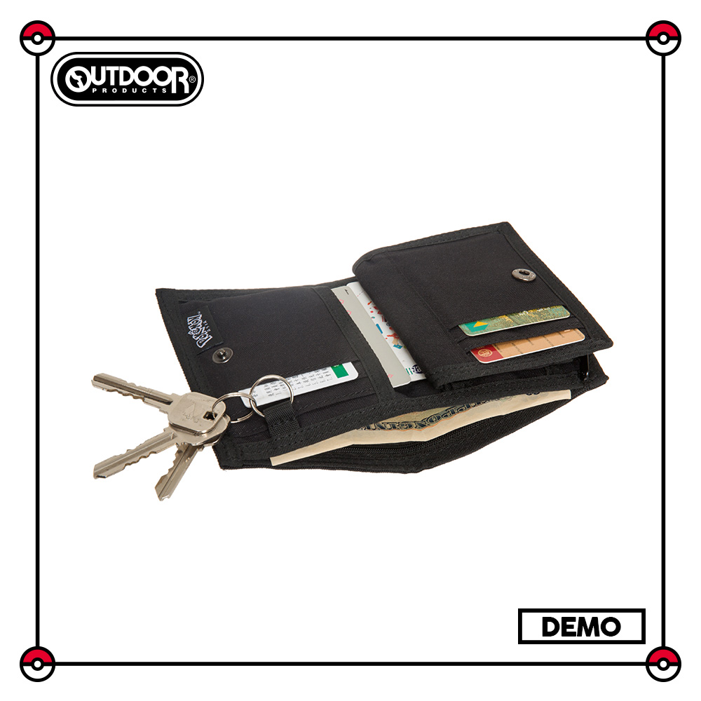 【OUTDOOR】寶可夢Pokemon-夜光耿鬼對折短夾-紫色 ODGO21A06PL