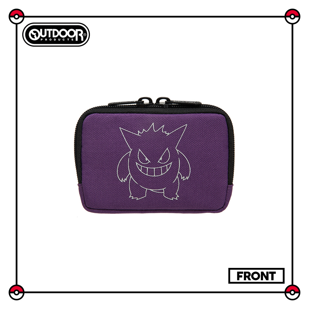 【OUTDOOR】寶可夢Pokemon-夜光耿鬼零錢包-紫色 ODGO21A07PL