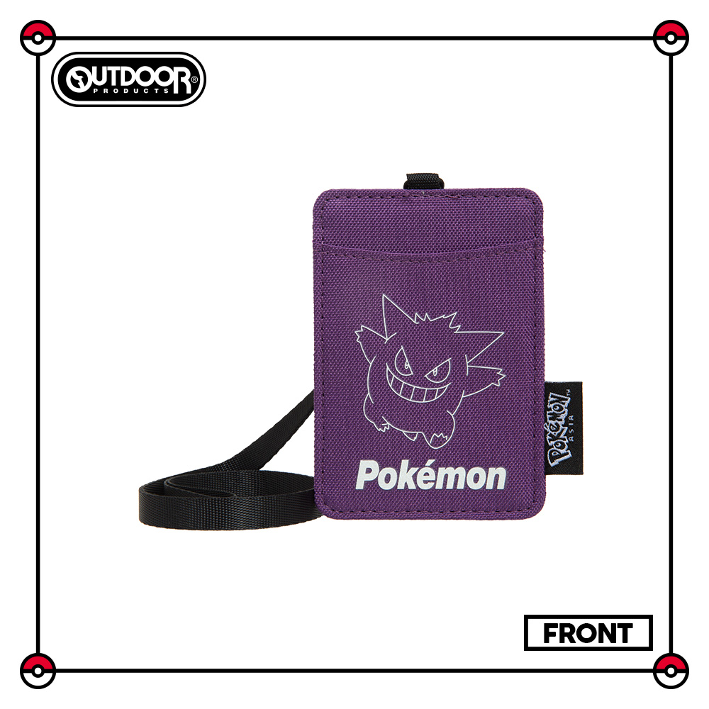 【OUTDOOR】寶可夢Pokemon-夜光耿鬼票卡證件套-紫色 ODGO21A08PL