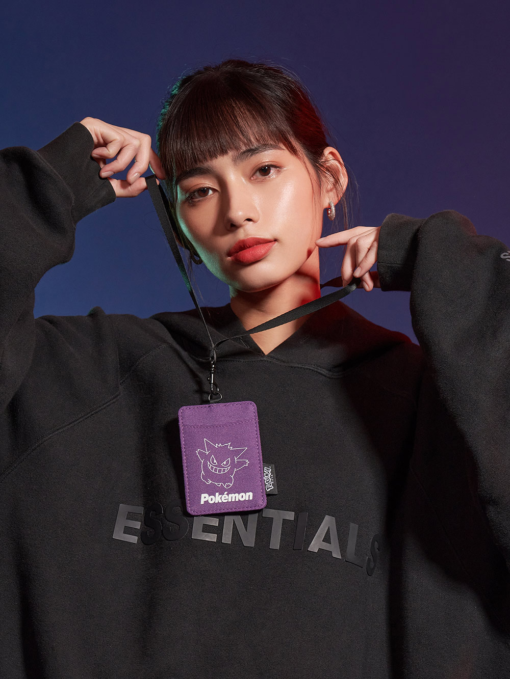 【OUTDOOR】寶可夢Pokemon-夜光耿鬼票卡證件套-紫色 ODGO21A08PL