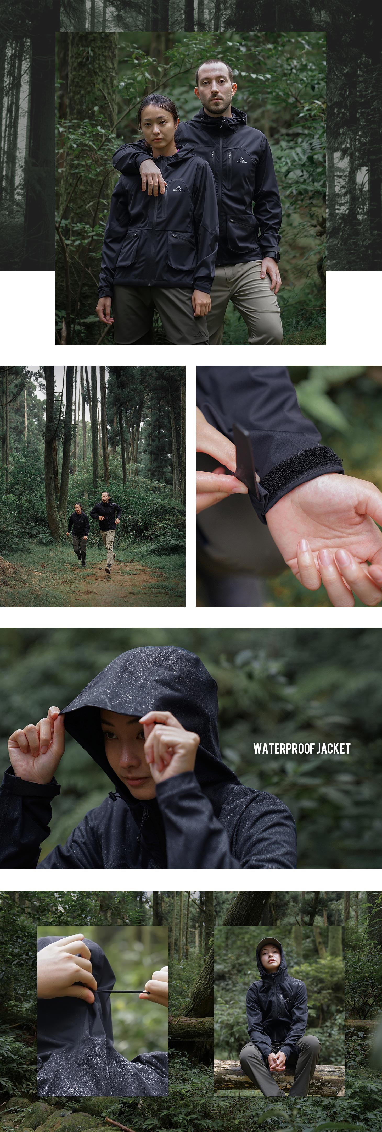 TAKODA 彈性全防水降噪外套 女款 黑色 TAKODA 彈性全防水降噪外套 女款 黑色