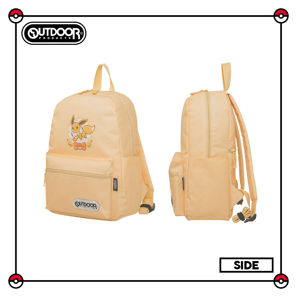 【OUTDOOR】寶可夢Pokemon-手繪風伊布後背包-奶茶色 ODGO21B01BE